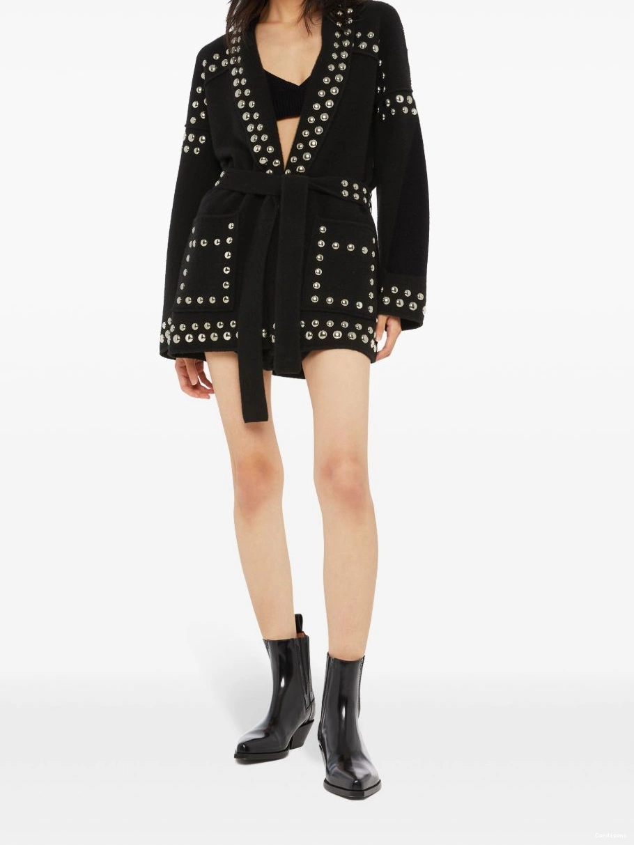 Affordable cardigan stud-embellished virgin-wool Alanui Women 0705